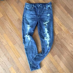 American Eagle Distressed Midwash Jeans
